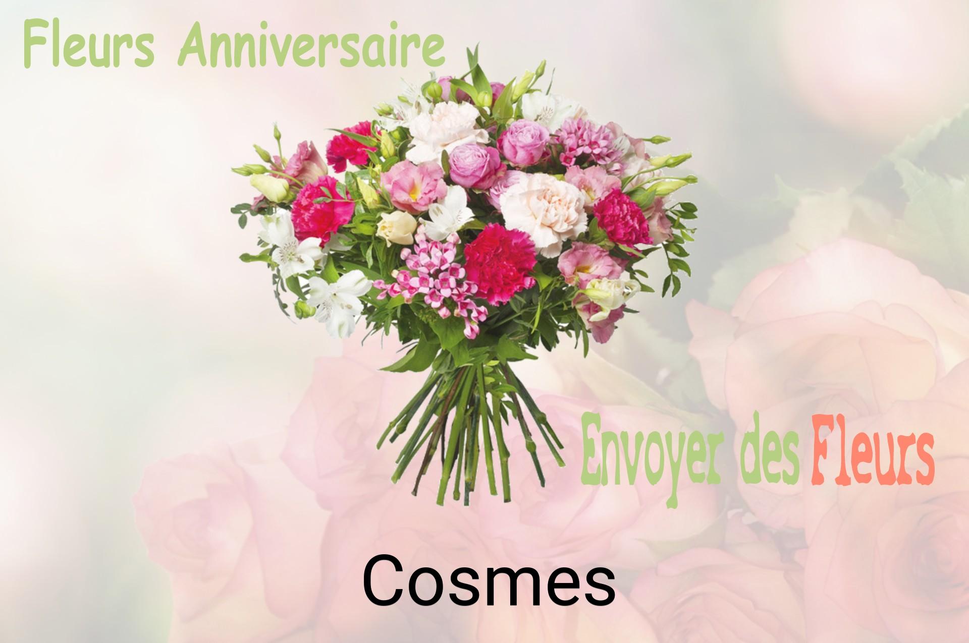 Bouquet de fleurs d’anniversaire livré à Cosmes